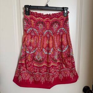 Bohemian Chic Lightweight Strapless Tube Top Small (Juniors 3/5)